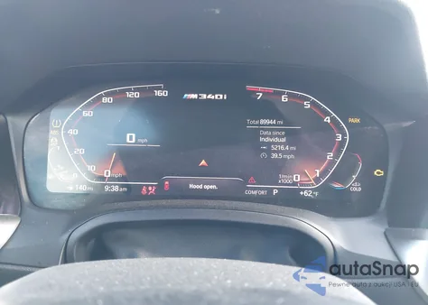 2022 BMW M340I z USA, uszkodzony, nr VIN 3MW5U7J07N8C33675